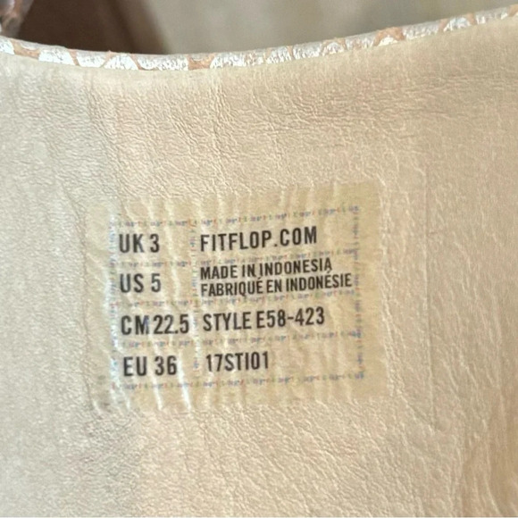 FITFLOP Sz 5 Front Toe Post Flip Flop Style Platform Slip On Slides  Sandals - Picture 5 of 8